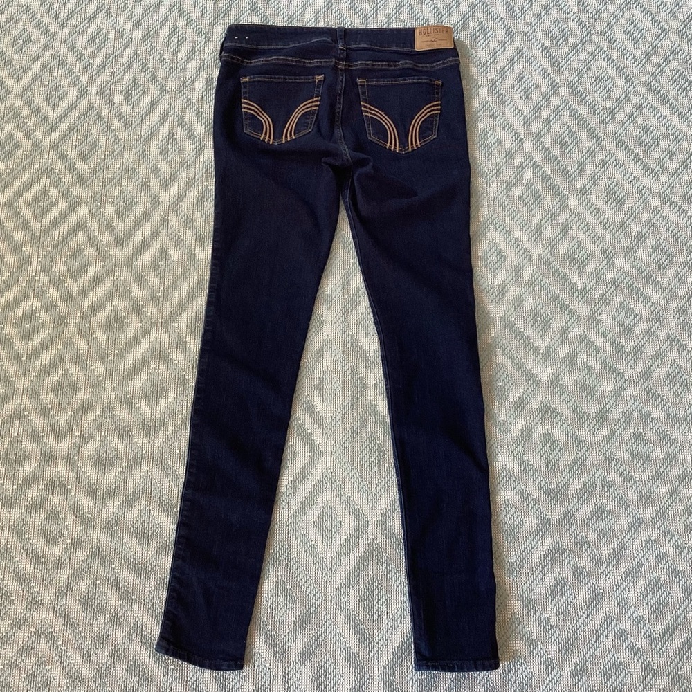 Hollister Dark Wash Low Rise Skinny Jeans W27 L31 - Picture 3 of 11